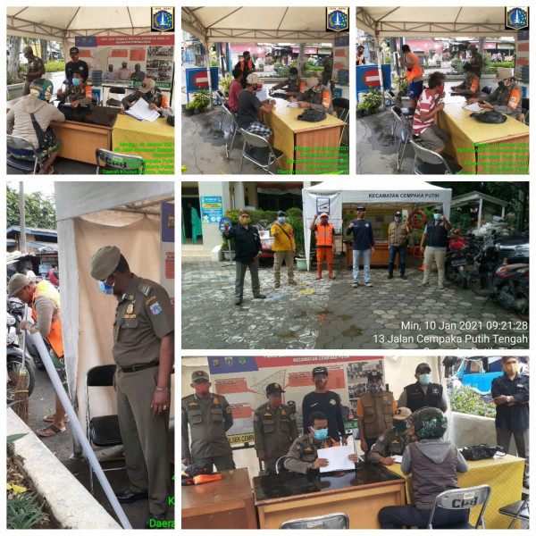 Sosialisasi gerakan 3 M, diwilayah jln Rawasari selatan Kel CPT